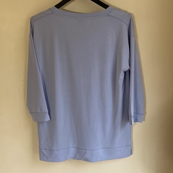 CHICO’S NWT Small Zenergy sand-washed soft tunic, light cornflower blue. Pretty! - Picture 10 of 10